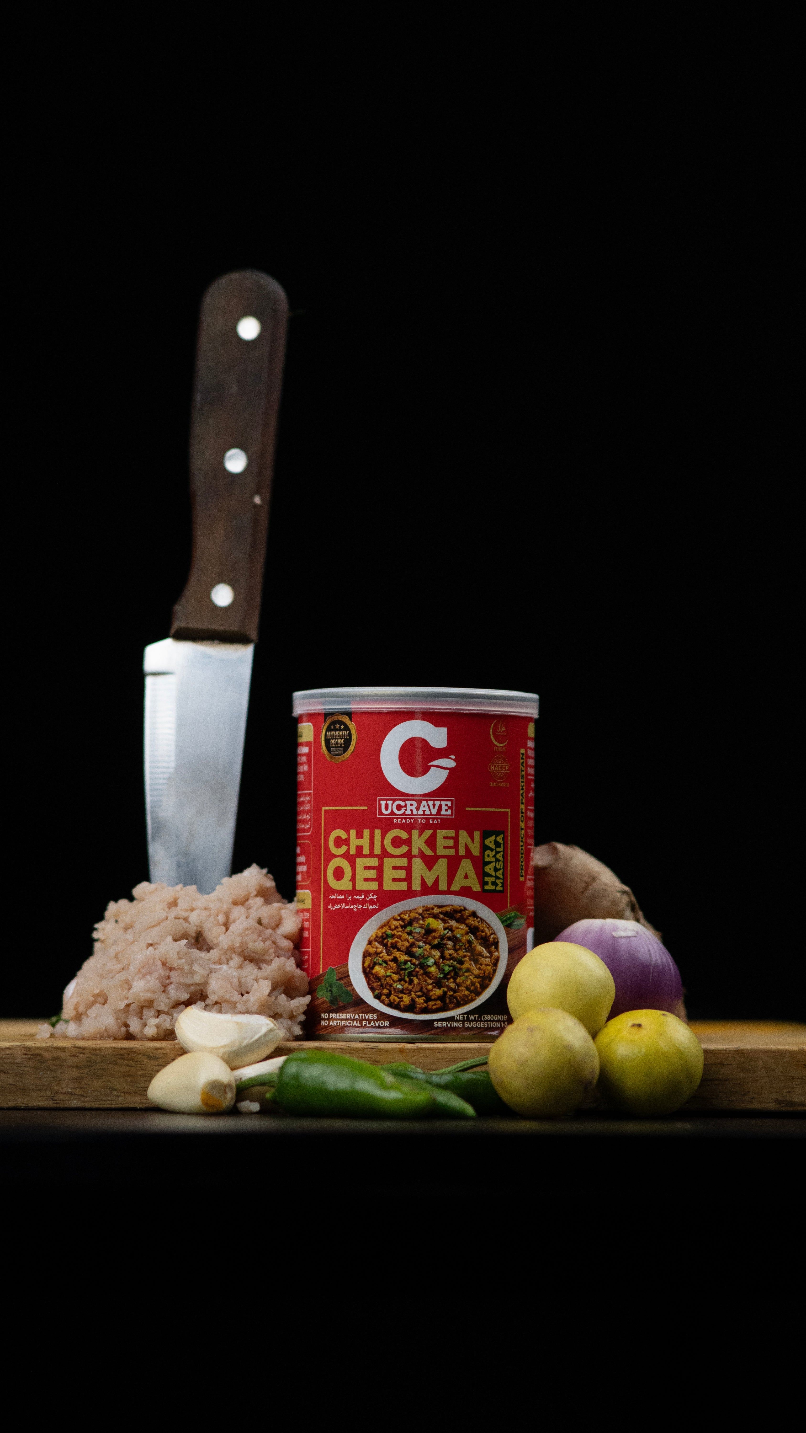 CHICKEN QEEMA HARA MASALA